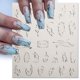 thumbnail image 3 of Pegatinas de uñas 3D de línea de Metal, líneas de rayas curvadas francesas, cinta de mármol láser, deslizadores de remolino, calcomanías de Gel para uñas adhesivas de manicura, 3 of 7