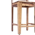 thumbnail image 3 of Porter Designs Taos Solid Sheesham Wood Counter Chair, Natural (Set of 2), 3 of 10