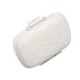 thumbnail image 2 of Wheat Straw Portable Plastic Pill Storage Portable pill box Wheat Box 8 Grid Mini Vitamins Organizer Medicine Containers, 2 of 8