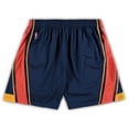 thumbnail image 2 of Men's Mitchell & Ness Navy Golden State Warriors Big & Tall Hardwood Classics Team Swingman Shorts, 2 of 4