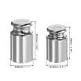 thumbnail image 2 of Uxcell 2pcs Gram Calibration Weight Set 50g 100g M1 Precision Chrome Plated Steel, 2 of 4