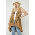 thumbnail image 6 of Long Flattering Silhouette Sleeveless Cardigan 3XL, 6 of 9
