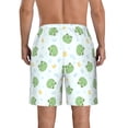 thumbnail image 3 of Kdxio Kawaii Frogs Pattern Mens Casual Shorts - Drawstring Summer Beach Sports Shorts for Men, 3 of 9