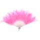 thumbnail image 2 of Disfraz de de de Danza Del Vientre Plegable de Plumas Vintage , Rosa, Rosado Gloria Ventilador de mano plegable, 2 of 9