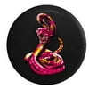 Diamond Back Rattle Snake Pink Spare Tire Cover for Jeep RV 31 Inch