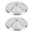 thumbnail image 1 of 2 Pcs Couvercles de Tasse en Acier Inoxydable Étanches, 1 of 8