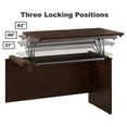 thumbnail image 3 of Scranton & Co Furniture 72W Sit to Stand L Shaped Desk Office Set in Cherry, 3 of 7