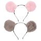 thumbnail image 2 of 2 diademas con orejas de hámster para niños, divertidas diademas de peluche para cosplay, accesorios para el cabello de cumpleaños, para fiestas de Halloween y actuaciones en el escenario., 2 of 7