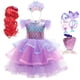 thumbnail image 2 of Mermaid Ariel Princess Girl Dress Disfraces de cosplay para niños Baby Girl Mermaid Dress Up Sets Niños Halloween Wedding Clothing6T(130) Gao Jinjia LED, 2 of 2