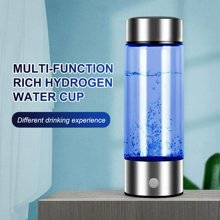 400ML Hydrogen Water Generator Hydrogen-Rich Water Bottle Ion Maker Rechargeable  Water Filter Electrolysis for Refreshing Water