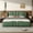 Dark Green + Queen Size, variant on [Luckynote]Queen Size Leather Upholstered Bed Frame, Modern Bed Frame with Wingback Head board, Upholstered Platform Bed with Wavy Footboard, No Spring Box Needed, Dark Green