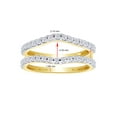 thumbnail image 3 of White Cubic Zirconia Round Enhancer Guard Ring 14K Yellow Gold Ring Size - 6, 3 of 3