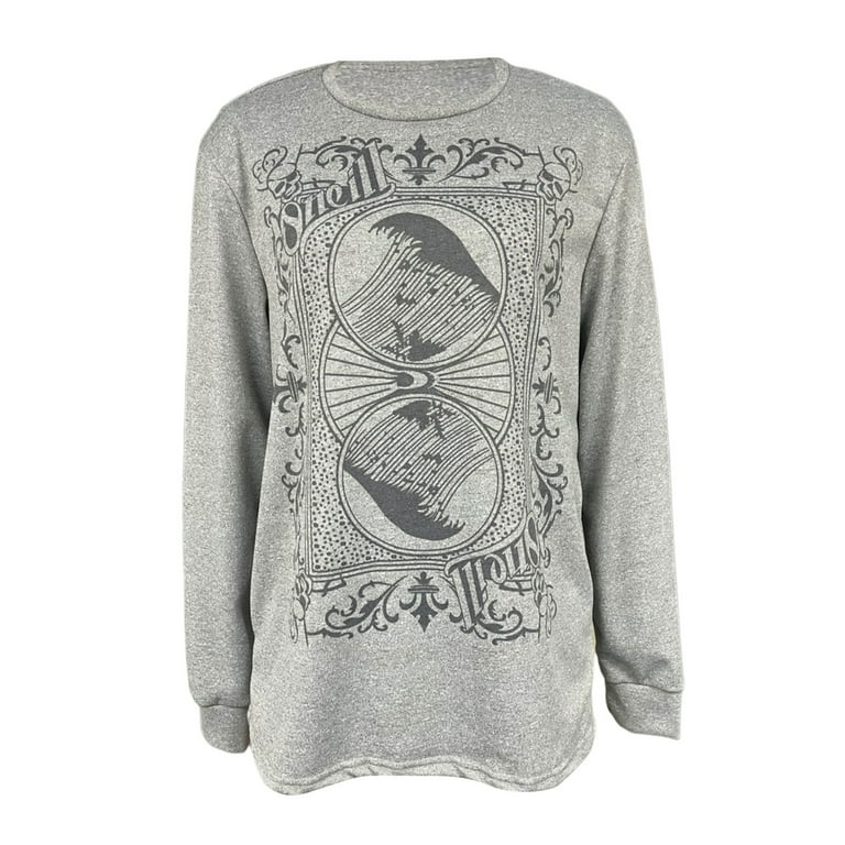 Y2k Fairy Grunge Graphic Long Sleeve Tees Tops Women E-Girls Aesthetic  Gothic Print Baggy T Shirts Emo Clothes