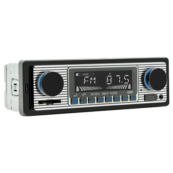 Radio de coche Nideocion Single Din Classic FM Bluetooth USB