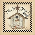 thumbnail image 2 of Spivey, Linda 26x26 Black Ornate Wood Framed with Double Matting Museum Art Print Titled - We Are Blessed Birdhouse, 2 of 4