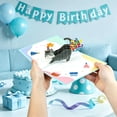 thumbnail image 6 of Rechale Funny Cat Pop Up Birthday Card, 3D Cat Farting Confetti Birthday Cards for Adults and Kids, Handmade Gifts for Mom, Dad, Friend and Every Cat Lover, 1 Notepaper, 1 Envelope, 6 of 8