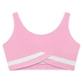 thumbnail image 5 of TiaoBug Kids Girls Gymnastics Athletic Tracksuit 2 Piece Outfits Dance Sport Tank Tops and Shorts Set Pink 8, 5 of 7