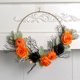 thumbnail image 1 of Fiudx Decoraciones navideñas para interiores Anillo de hierro de Halloween, anillo de rosa de calabaza, anillo de flor de arte de hierro simulado, decoración del hogar, decoración para colgar en la v, 1 of 7