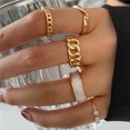 thumbnail image 1 of Silver Color Crystal Rings Set for Women, Cubic Zirconia Moon Arrow Flower Heart Finger Wedding Rings, Female Fashion Jewelry 17339, 1 of 6