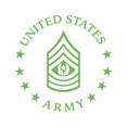 thumbnail image 1 of E-9 Sergeant Major of the Army US Army Rank Sticker Decal Die Cut - Self Adhesive Vinyl - Weatherproof - Made in USA - Many Color and Sizes - sma or-9 e9, 1 of 6