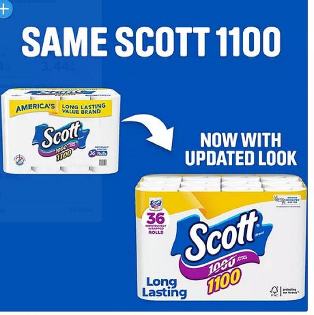Product of Scott 1100-Sheets,1-Ply Bath Tissue, 36 pk.