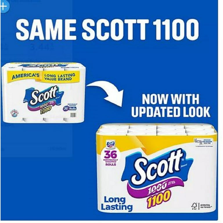 Scott Brand Rapid Dissolve Bathroom Pack - 1100 Unscented 1-ply