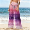 thumbnail image 5 of Gamivast Mesh Beach Cover up Pants for Women High Waisted Wide Leg Sheer Swimsuit Bottoms Tie Dye Bathing Suit Trousers Summer Vacation Pool Outfits, 5 of 7