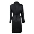 thumbnail image 6 of Women Robes Satin Silk Long Sleeve Kimono Dressing Gown Bath Robe Pajamas Sleepwear Bath Robe With Belt, 6 of 6