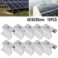 thumbnail image 3 of 10Pcs Solar Middle Clamp PV For Frame Height 25-50MM Aluminum Alloy Solar Access, 3 of 5