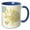 Blue/White, variant on 3drose, Sun with You Ar My Sunshine - Lovable Art, 11oz Magic Transforming Mug