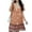 Tangerine, variant on Women's Floral Print V-Neck Summer Dress 100% Cotton Lightweight Sundress for Casual Everyday Wear Beach Ready