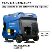 Westinghouse 4500 Peak Watt Electric Start Dual Fuel Portable Inverter Generator with RV Outlet