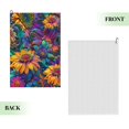thumbnail image 2 of Naloa Psychedelic Sunflowers Golf Towel Golf Gift for Men and Women Golf Towel with Carabiner Clip to Quickly Remove Mud, Dirt and Sweat, 2 of 8