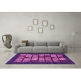 thumbnail image 3 of Ahgly Company Indoor Round Abstract Pink Modern Area Rugs, 7' Round, 3 of 4