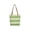 🥝 Green_Hot#361, variant on Wavy Striped Woven Tote Bag - Straw-Look Handwoven Shoulder Handbag • Open-Top Spacious Carryall • Double Handles • Lightweight Breathable Beach Travel Vacation Purse