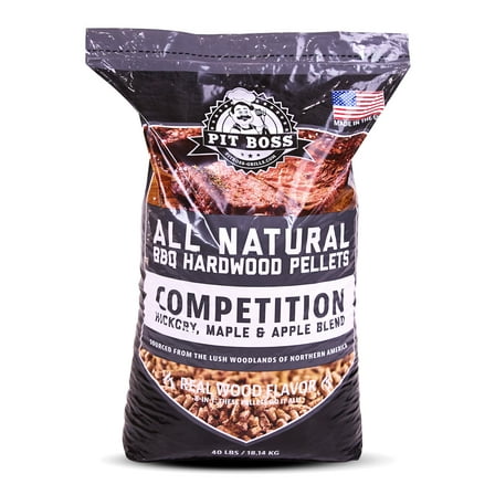 Pit Boss BBQ Wood Pellets Competition Blend, 40 lbs