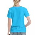 thumbnail image 3 of ALLNOB Women's Off-Road Vehicle Standard Short Sleeve T-Shirt 150g Spider Baby Blue, 3 of 8