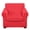 Solid Red Fabric Print, variant on Psesaysky 2 Piece Individual Cushion Covers for Living Room, Watercolor Heart & Floral Pattern Couch Sofa Cover Washable Chair Couch Cover Slipcovers for Pet