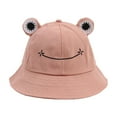thumbnail image 2 of SPRING PARK Cute Frog Bucket Sun Hat Funny Summer Packable Fisherman Cotton Hat Unisex for Girls Kids, 2 of 7