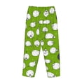 thumbnail image 5 of Xecao Funny Sheep Doing Yoga Women's Straight Lounge Pajama Pants: The Epitome of Relaxed Sleepwear, 5 of 9