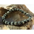 thumbnail image 2 of Natural Gray Hawks Eye 8mm Round Shape Smooth Cut Beads Stretchable Bracelet for Men & Women., 2 of 3