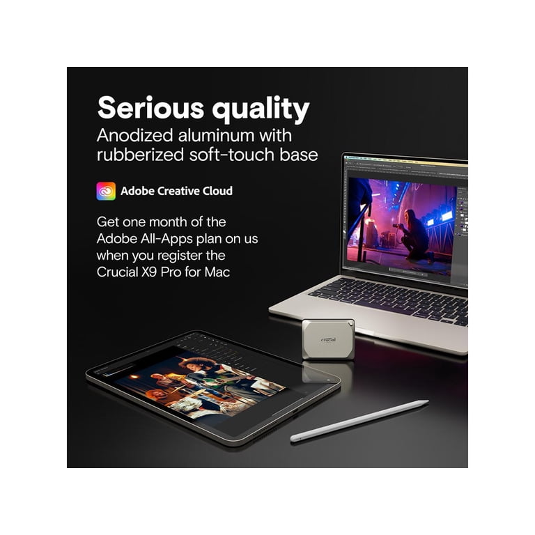 SSD Externe AGI EDM38 2To - USB 3.2 Gen2x2 20Gbps, Vitesse 2050Mo/s - Magnétique Pour IPhone 15/PC
