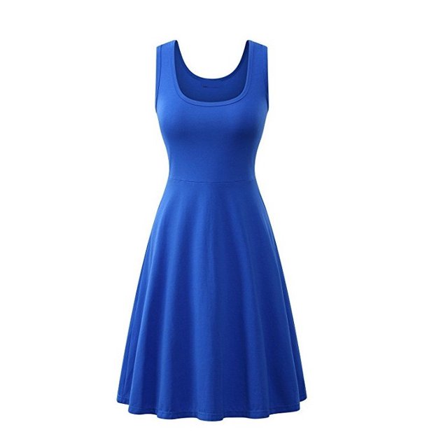 Nouveau U-Cou Robe de Coton Jupe de Tailleur en Trois Dimensions pour Femmes