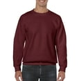 thumbnail image 1 of Gildan Mens Heavy Blend Crewneck Sweatshirt, 2XL, Maroon, 1 of 2