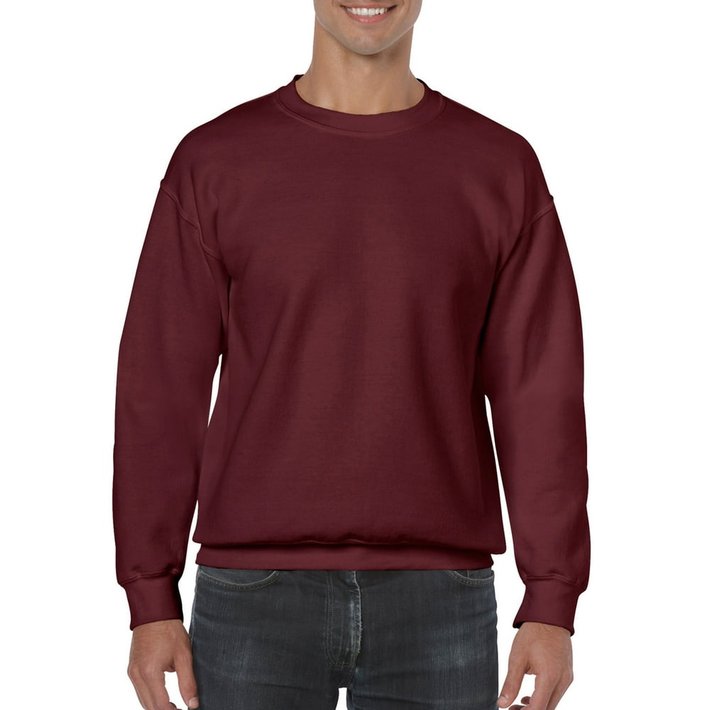 Gildan - Gildan Mens Heavy Blend Crewneck Sweatshirt, 2XL, Maroon, 2XL ...