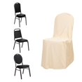 thumbnail image 3 of Efavormart Stretch Scuba Banquet Chair Cover Dinning Event Slipcover For Wedding Party Banquet Catering - Beige, 3 of 11