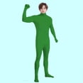 thumbnail image 4 of Mercatoo Kids Full Body Unitard 𝗢ne-Piece Long Sleeve Footed Jumpsuit Turtleneck Stretchy Leotard Gymnastics Catsuit, 4 of 6