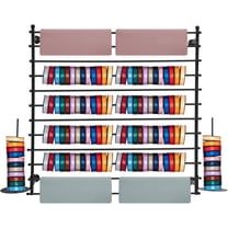 Florist Ribbon Rack Ribbon Storage Organizer,12-Layer Wall Mounted Ribbon Display Rack ...