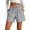 Light Ashy, variant on Women's Striped Shorts with Pocket Drawstring Shorts Elastic Waist Casual Linen Cotton Loose Fit Summer Shorts Daily & Vacation Wear Athletic Workout Shorts