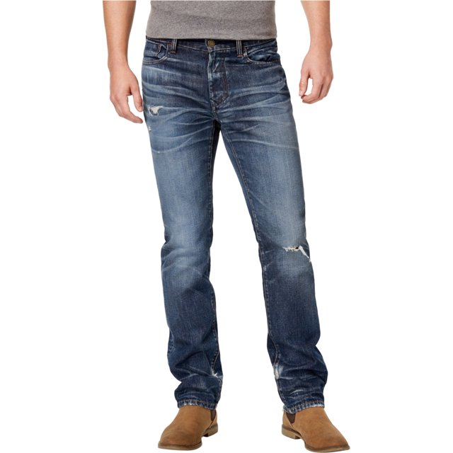 Tommy Hilfiger Sebastian Straight Leg Jeans para Hombre, Azul, 33W x 32L